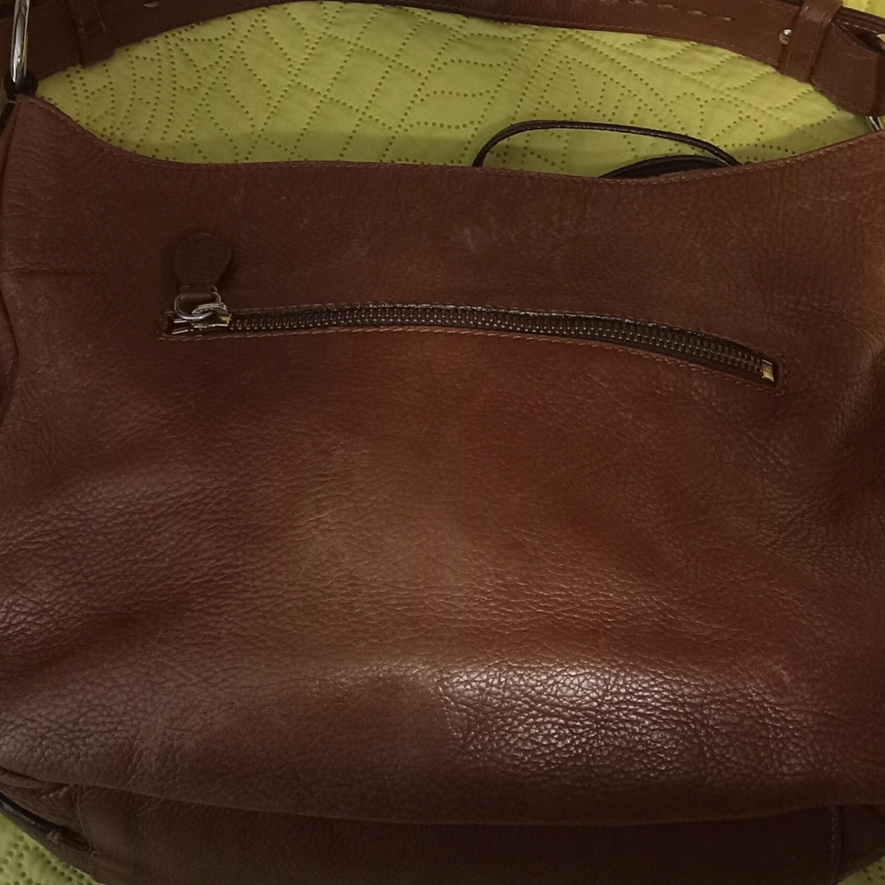 Elegant Brown Leather Shoulder Bag - Picture 9 of 13